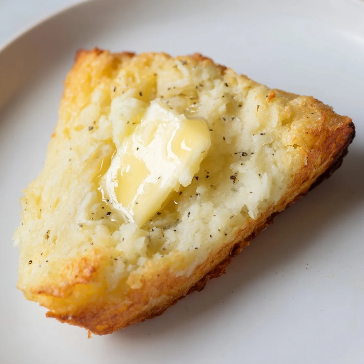 Warmly served Irish Potato Bread Farls cut open to reveal a soft, fluffy interior.  