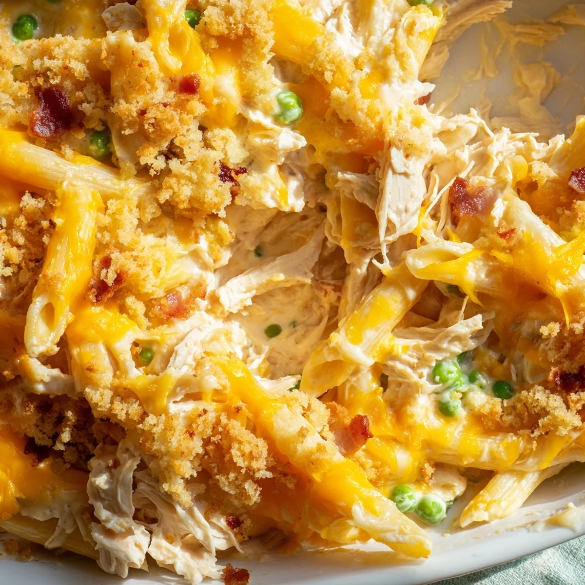 Serving a comforting bowl of Crazy Good Casserole with a side salad for dinner.