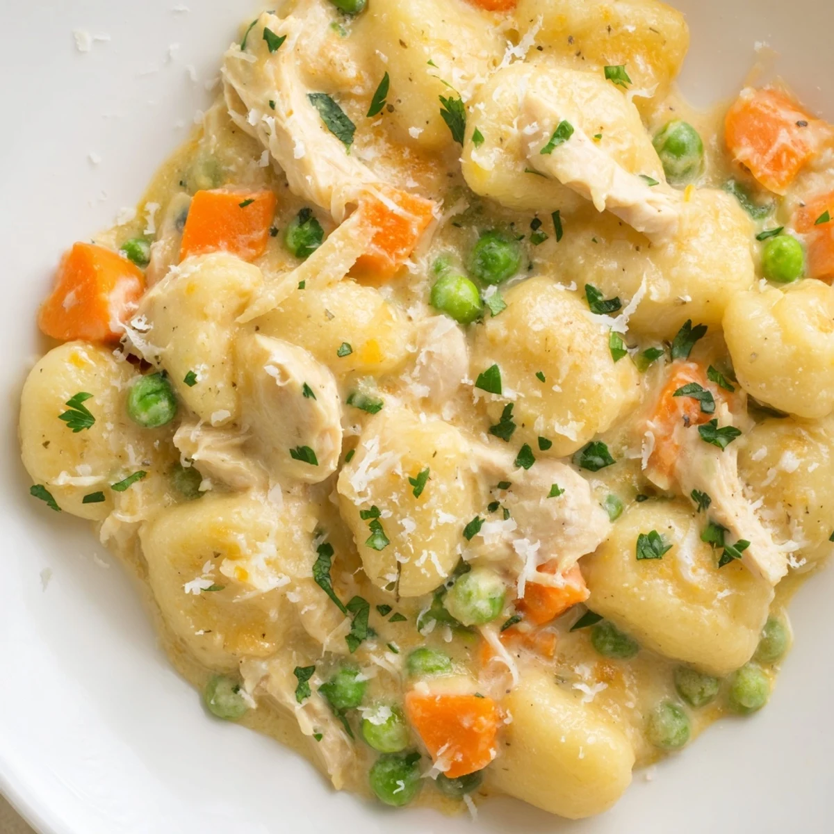 One Pot Gnocchi Chicken Pot Pie