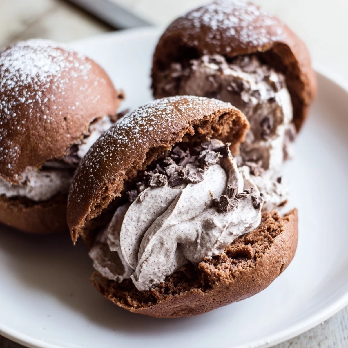 Italian Chocolate Maritozzi Buns
