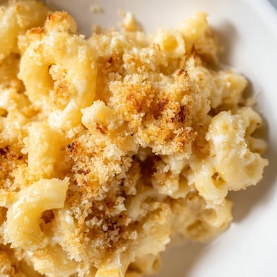 Creamy Three Cheese Baked Macaroni
